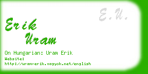 erik uram business card